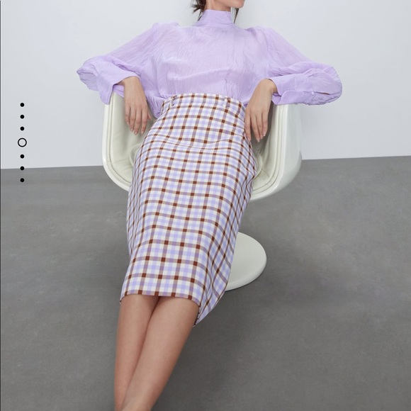 Zara plaid skirt bloggers favorite - Picture 9 of 15